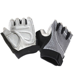 Gants de cyclisme demi-doigts unisexes de haute qualité rembourrés en gel et respirants avec logo personnalisé en cuir Sports de plein air Utilisation dans la salle de sport - Product Image 3