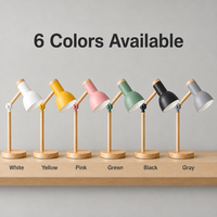 Lampe de lecture en bois et plastique