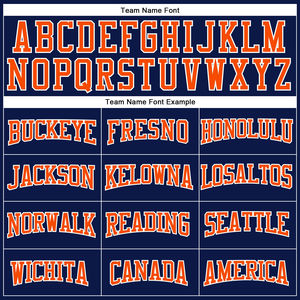 Camiseta de fútbol americano de malla blanca, naranja y azul marino, camiseta de fútbol americano con logotipo de diseño personalizado auténtico - Product Image 4