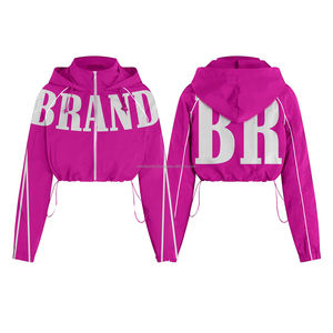 Nueva chaqueta cortavientos 2025 para mujer, ropa deportiva de invierno de alta calidad personalizada, chaquetas cortavientos para mujer, servicio OEM para la venta - Product Image 5