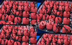 Capucha Qatri de cuero genuino con tirantes de cuero Cetrería suave Hawking Estilo árabe Llamada de juego transpirable Diseñado en estilo de Qatar - Product Image 4