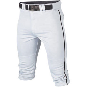 Short de softball en microfibre design personnalisé pantalon de baseball gris respirant avec impression offset logo bonne vente short de baseball - Product Image 5