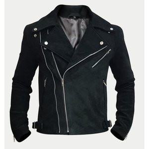 Nouvel arrivage de veste en cuir véritable pour hommes, tricotée solide, décontractée, style fermeture éclair, coupe ajustée de Grand Power Industries - Product Image 1