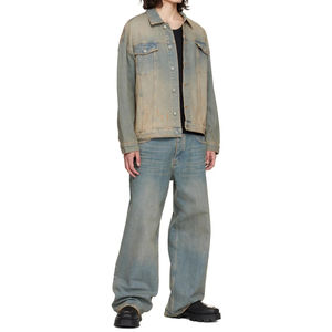 Cómodo para hombre tamaño buena venta al por mayor pantalones de mezclilla a granel casual cómodo desgaste sobre el tamaño de los pantalones vaqueros de producción de fábrica comodidad - Product Image 5