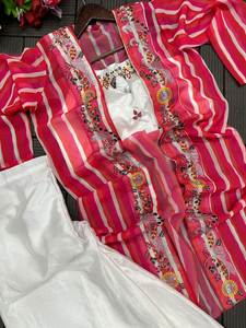 Ropa de Moda Fusion para Adultos, Salwar Kameez de Seda de Secado Rápido para Todas las Temporadas, para Bodas Indias y Pakistaníes y Fiestas de Bollywood - Product Image 4