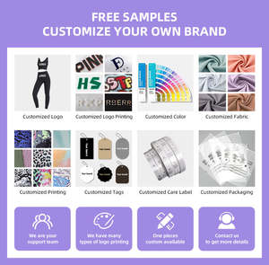 Conjunto de ropa deportiva con logotipo personalizado para mujer, mallas de yoga para gimnasio sin costuras y Sujetador deportivo, ropa deportiva - Product Image 5