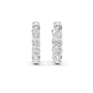 Pendientes de Aro con Diamantes de Laboratorio de 1.6 CT, Claridad VVS-VS EF, Oro de 18KT, 14KT, 10KT y Plata 925, Oro Rosa, Amarillo y Blanco - Product Image 3