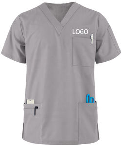 Uniformes Médicos para Hombre, Doctor y Enfermero, Camisetas de Manga Corta, Tela de Sarga de Poliéster/Algodón, para Uso Hospitalario, Gran Venta - Product Image 3