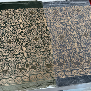 Premium <b>Velvet</b> Knitted Embroidery Fabric 100% Polyester Lightweight Breathable Wholesale Supplier Luxury Textile Custom Design - Product Image 1