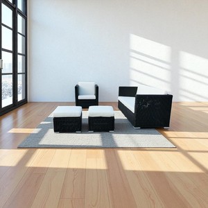 Juego de sofá de ratán polivinílico de diseño moderno para exteriores, superventas, 2025, para jardín, Villa, sala de estar, ratán de plástico duradero para - Product Image 3