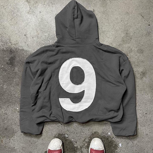 Pull-over surdimensionné personnalisé à demi-fermeture éclair de couleur unie avec poches à capuche pour hommes sweat à capuche de haute qualité thermique décontracté sport sweat à capuche uni - Product Image 3