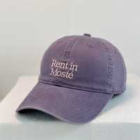 Gorra de Béisbol Ajustable de 6 Paneles con Patrón de Letras Bordadas, 100% Algodón, Transpirable e Impermeable, Casual, Unisex, para Verano