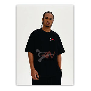 Camiseta de Hombre Nueva de Primavera y Verano 2026, Camiseta de Hombre con Combinación de Colores FOG, Camiseta Holgada de Algodón para Hombre - Product Image 3