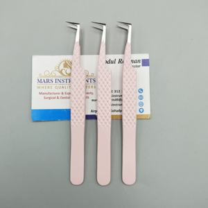 Pinzas para Extensión de Pestañas Rusas de 90 Grados, Nuevas, de Acero Inoxidable Puntiagudo - Product Image 2