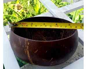 ชามกะลามะพร้าวงานแฮนด์เมดในประเทศเวียดนามพร้อมชามกะลามะพร้าวตกแต่งผิวเรียบธรรมชาติ - Product Image 5