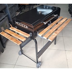 Parrilla de Carbón y Gas Natural con Tapa Dorello MF41, Independiente, Plegable, para Interiores/Exteriores, sin Humo - Product Image 2