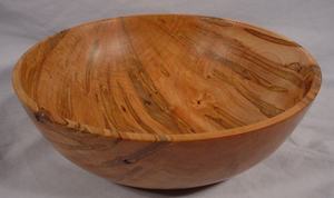 Bol de service rond en bois au design classique fait à la main Bol à salade et à fruits au fini naturel pour vaisselle personnalisable - Product Image 4