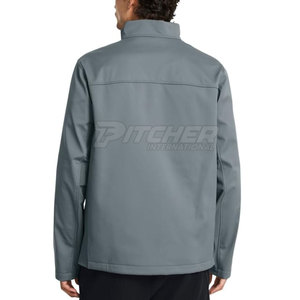 High Quality Pakistan Made <b>Men's</b> Softshell <b>Jacket</b> with Stand Collar Eco-Friendly Windproof <b>Lightweight</b> Design - Product Image 4
