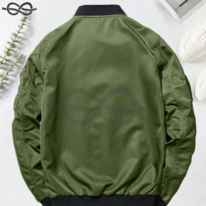 Chaqueta de manga larga con parche de cierre de cremallera informal para hombre, abrigo versátil, venta al por mayor, precio bajo, ropa deportiva de fábrica - Product Image 4