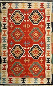 Tissé à la main Sumac Flatweave solide tapis polyvalent laine naturelle texturé tapis minimaliste décor à la maison fait coton ensemble tapis - Product Image 3