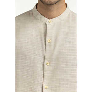 Chemises décontractées pour hommes 100 % coton, coupe classique, style semi-formel MN-CS-SS25-179, respirantes, en popeline/tissé/satin, chemises d'affaires ODM - Product Image 5