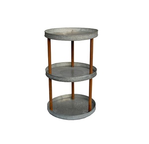 Round Shape Metal <b>Cake</b> <b>Stand</b> Galvanized Best Design 3 <b>Tier</b> Table Top <b>Cake</b> <b>Stand</b> for Wedding Parties - Product Image 6