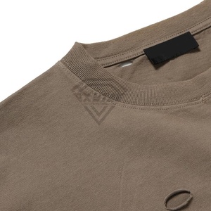 T-shirt surdimensionné classique vieilli personnalisé pour hommes 100% coton de poids moyen, T-shirts surdimensionnés vieillis à manches courtes pour hommes - Product Image 3