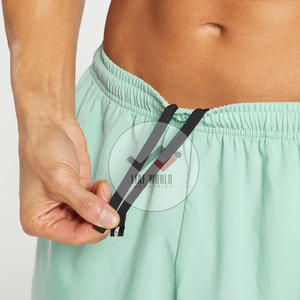 2025 hombres High Street Heavyweight Athletic silicona Logo deportes entrenamiento correr pantalones cortos logotipo personalizado poliéster Spandex tela - Product Image 5