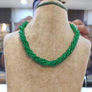 Cuentas retorcidas de cinco filas con estilo con cuentas de ónix de aspecto simple para mujeres para uso funcional collar de ropa de fiesta para mujeres - Product Image 2