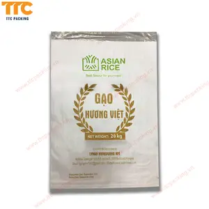 Vietnam factory TTC Packing Company use 100% new material white PP bag use for sugar Bag 50kg export standard