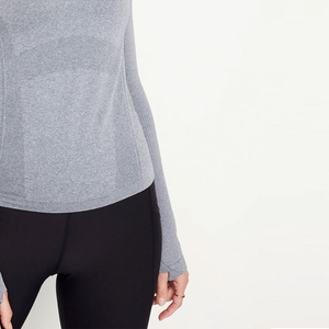 Meilleure vente conception personnalisée décontracté femmes T-shirts à manches longues/nouveaux vêtements coton tissu Gym Fitness femmes T-shirts en gros - Product Image 5