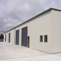 Almacén prefabricado con marco de acero, almacén de tienda industrial galpon con panel aislado estructuralmente