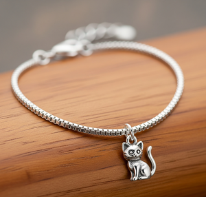 Pulsera de plata esterlina 925 de alta calidad en estilo bohemio, colgante de búho, pulsera minimalista para uso diario para mujer - Product Image 4