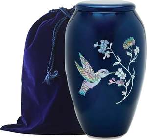 Juego de 3 urnas de cremación de aluminio con forma redonda de calidad superior de diferentes tamaños urnas humanas - Product Image 4