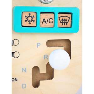 Tablero de Actividades Montessori para Niños, Juguete de Volante de Madera - Product Image 2