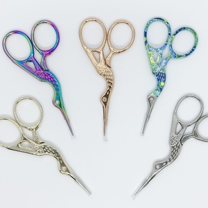 Ciseaux à sourcils pointus ongles cuticules artisanat ciseaux lame en acier inoxydable pour maquillage tondeuse à cils nez épilateur manucure - Product Image 6