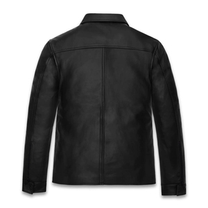 Fabricante de ropa personalizada Chaqueta de motorista de cuero de vaca original para hombre Precio al por mayor Chaquetas de cuero de temporada de invierno para hombre - Product Image 2