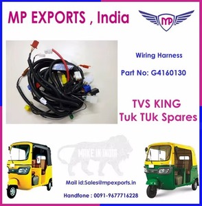 Arnés de cableado de piezas de repuesto de 3 ruedas de calidad genuina hecha en India para motocicleta TVS King a la venta a precio marginal - Product Image 2