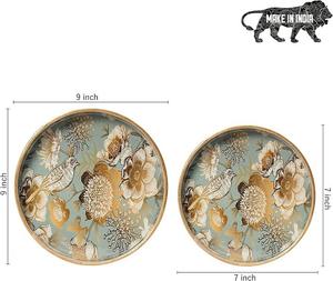 Best Design MDF <b>Enamel</b> Serving Tray 3-Piece Set for Hotels Restaurants Home Kitchenware Wood Coffee Table Tray for Dining - Product Image 5