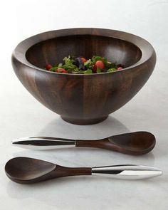 Bol de service en bois de luxe fait main avec finition en bois naturel poli, bol à salade décoratif pour table à manger, usage domestique et mariage - Product Image 4