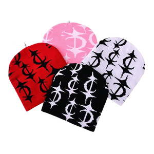 หมวกบีนนี่แฟชั่นลายพิมพ์ยอดนิยม หมวกไหมพรมทรงสปอร์ตสำหรับทุกเพศ ลายตัวอักษร  แบบซับลิเมชั่น  รับสั่งทำ - Product Image 1