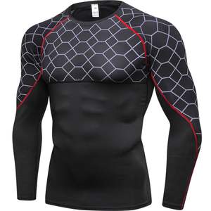 Hauts à manches longues pour hommes, respirants, antibactériens, à séchage rapide, protection UV, rash guard, surf, plongée, maillots de bain - Product Image 1