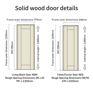 กรอบประตูไม้จริง ดีไซน์ทันสมัย คุณภาพสูง ไม้สนอินโดนีเซียเคลือบลามิเนต ทนทานแบบญี่ปุ่น - Product Image 2