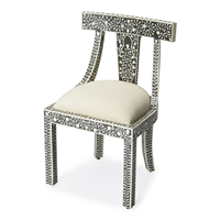 Chaise et table à manger en incrustation d'os de meubles indiens faits à la main de meilleure qualité pour hôtels gymnases chaise de loisirs en incrustation de nacre