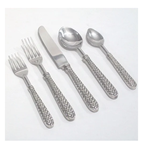 Juego de cubiertos de acero inoxidable a granel, incluye cuchara, cubiertos de acero espejado para restaurante, artículos disponibles - Product Image 1