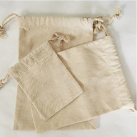 Pochette à cordon en toile de coton durable et tendance, imprimée sérigraphiée avec logo personnalisé, sac anti-poussière pour emballage de cosmétiques féminins