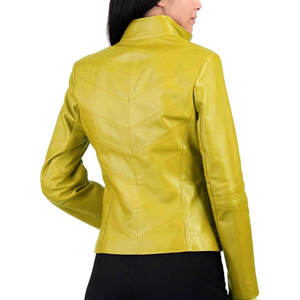 Chaqueta de cuero genuino para mujer Estilo Premium Ropa informal cómoda de moda para mujer - Product Image 6