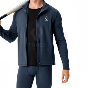 Veste d'échauffement de lutte personnalisée pour équipes avec coupe extensible et matériau évacuant l'humidité - Product Image 2