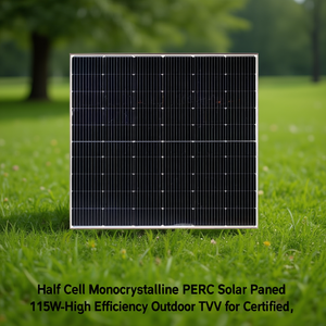 Panneau solaire monocristallin PERC demi-cellule 115W - Haute efficacité, certifié TUV pour l'extérieur - Product Image 3
