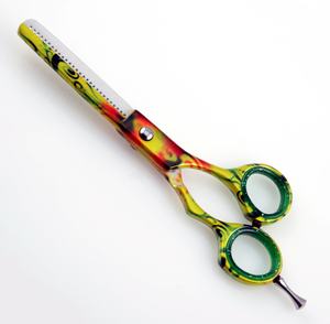 KOUNAIN, tijeras de corte de pelo de peluquero profesionales personalizadas de 5,5 pulgadas, maquinilla de afeitar afilada y Roma, tijeras de belleza hechas a mano, colores personalizados - Product Image 6